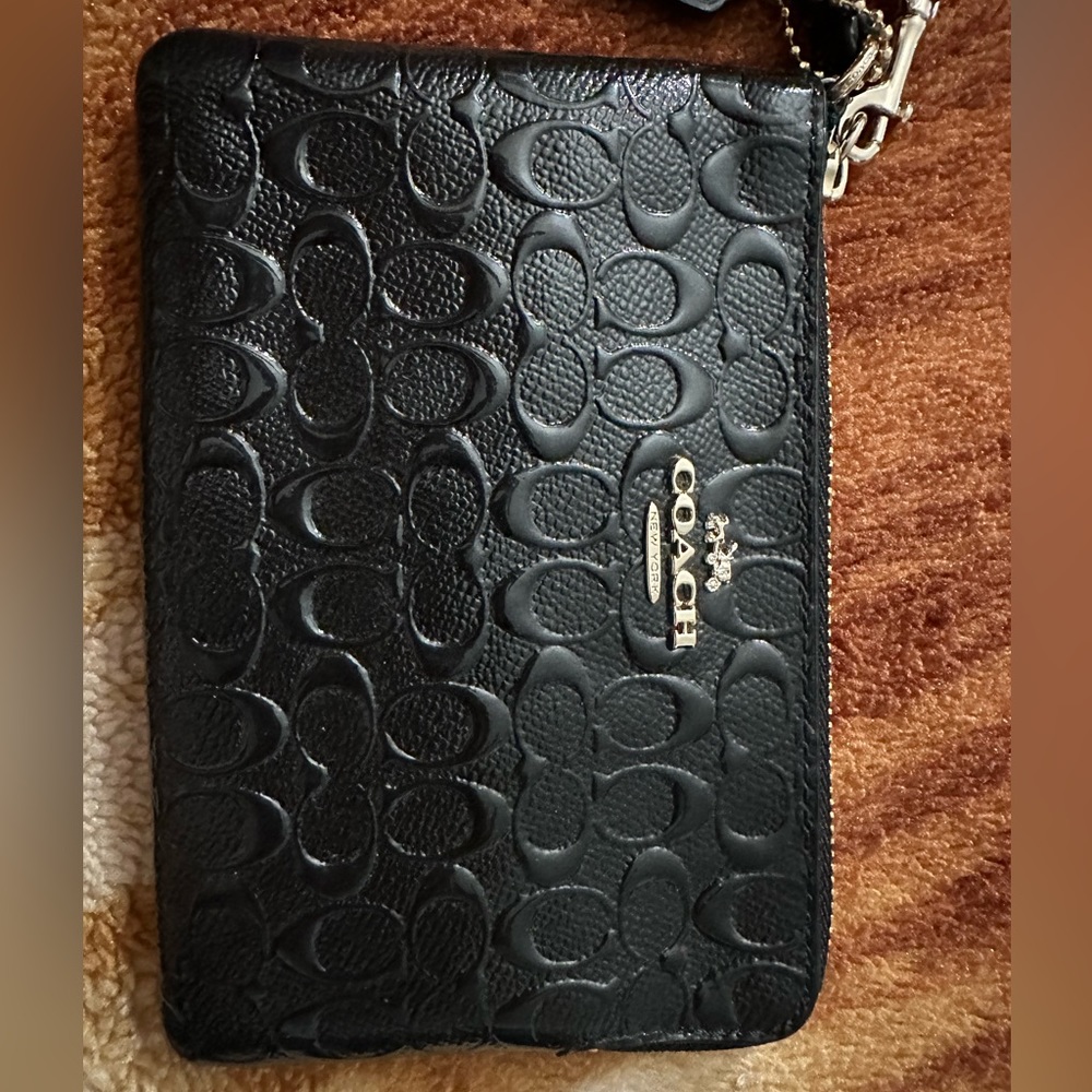 Black Coach Wristlet